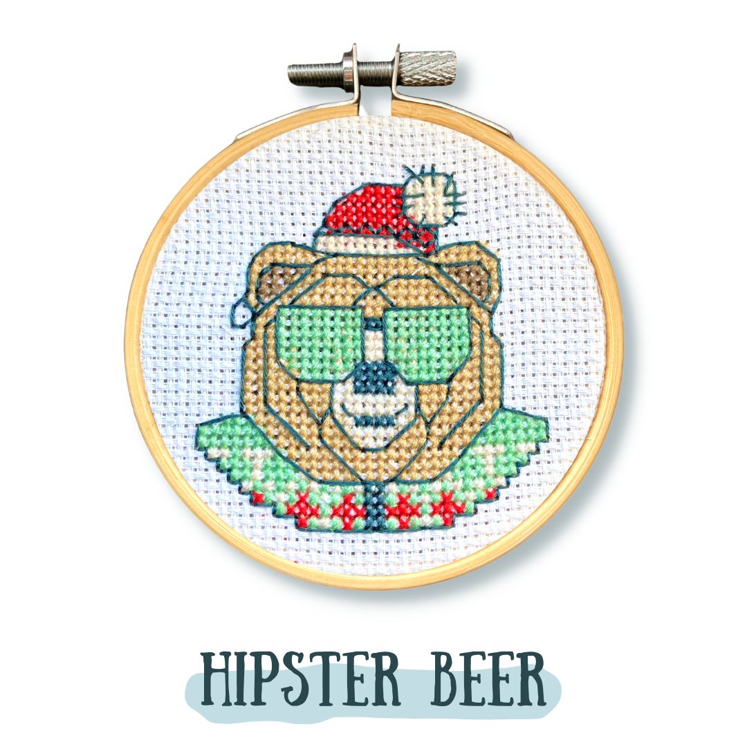 Hipster Beer | Borduurpakket kruissteek
