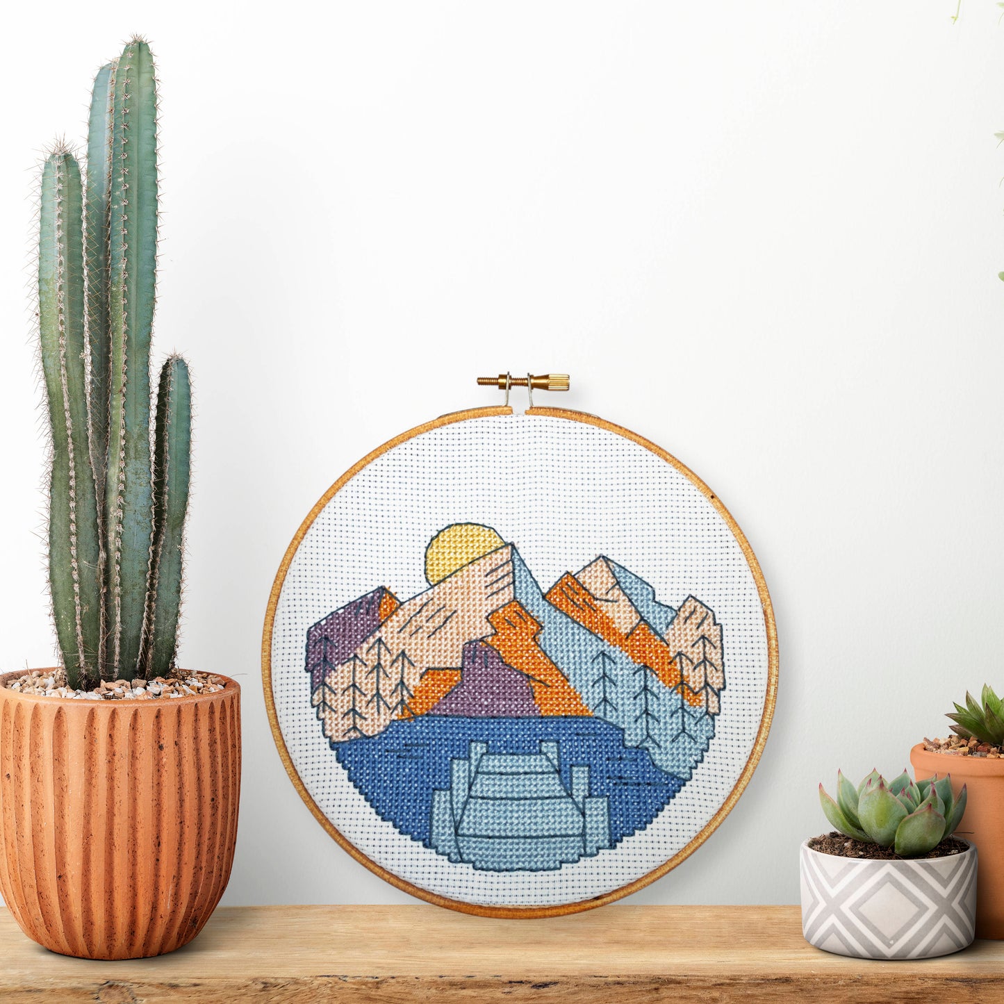 Lake View | Borduurpakket kruissteek