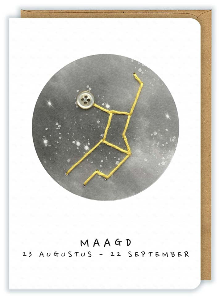 Sterrenbeeld | Wenskaart 'Maagd'