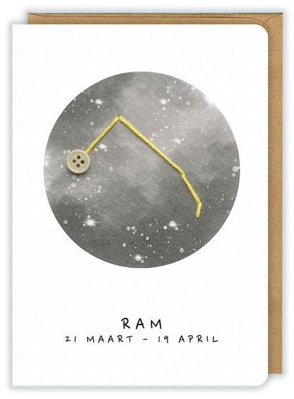 Sterrenbeeld | Wenskaart 'Ram'