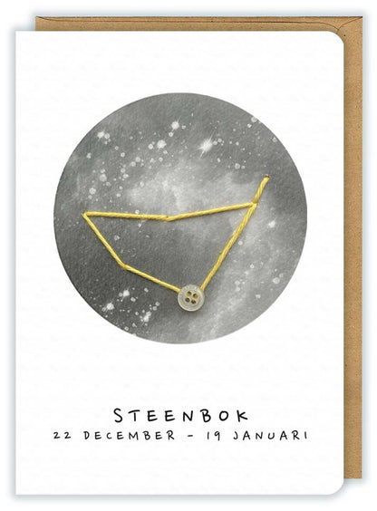 Sterrenbeeld | Wenskaart 'Steenbok'