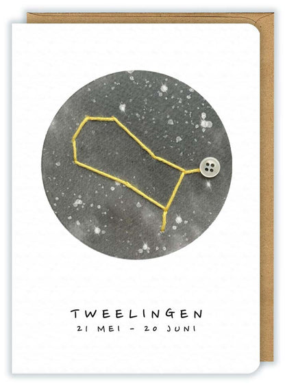 Sterrenbeeld | Wenskaart 'Tweelingen'