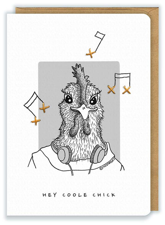Verjaardag  | Wenskaart 'Coole chick'