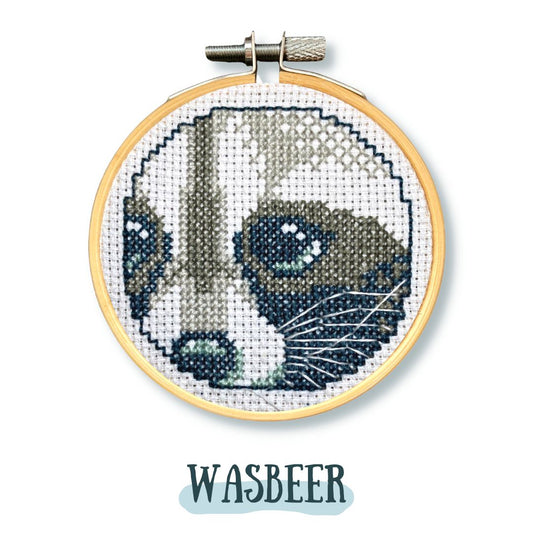 Wasbeer | Borduurpakket kruissteek